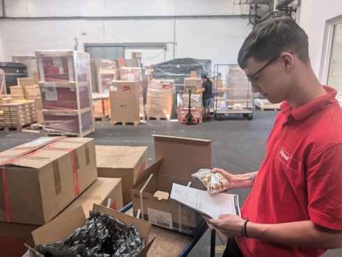 Mark beim Wareneingang