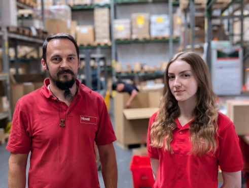 Teamleiter Günther mit Amanda